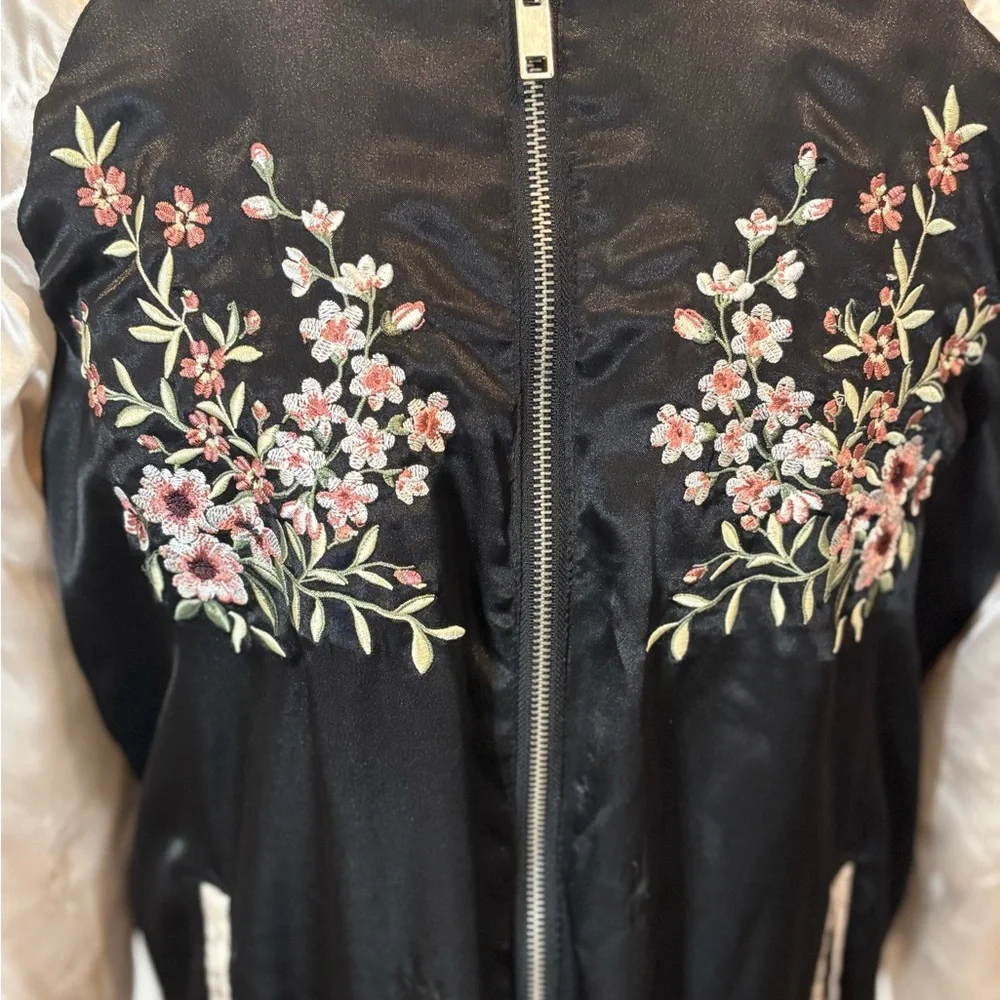 Satin Bomber Jacket - Picture 2 of 4